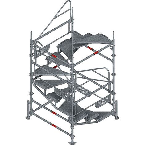 Bautreppe – stapelbar – Erreichbare Höhe 2,40 m - ESCAPLUS-240