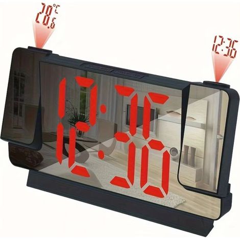 Bardusch-Horloge à double projection - ZIGOH - LED - 12/24H - USB (1/4)