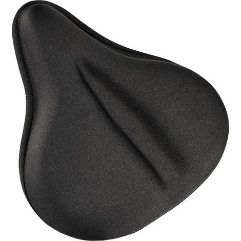 Coussin de selle pour vélo d'appartement - Housse de selle en gel 28 x 26 cm, confortable pour les femmes pratiquant le spinning (1/5)