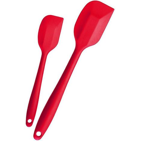 (rouge - Lot De 2) Spatule De Cuisine En Silicone, Grande Et Petite Spatule  Beurre, Spatule  Beurre Pour Gteau, Mini Dlicate (1/5)