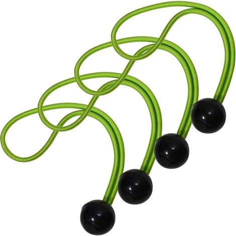 Spanner mit Kugel [20 cm Gummiband] [Packung mit 10 Spannern] – Ideal für den Transport von Yogamatten