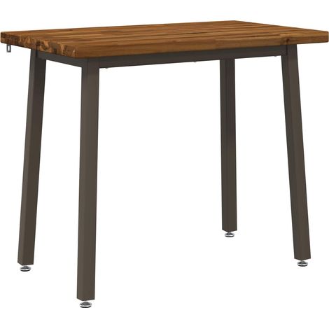 90 x 55 x 75 cm Solid Acacia Wood Natural and Coffee vidaXL