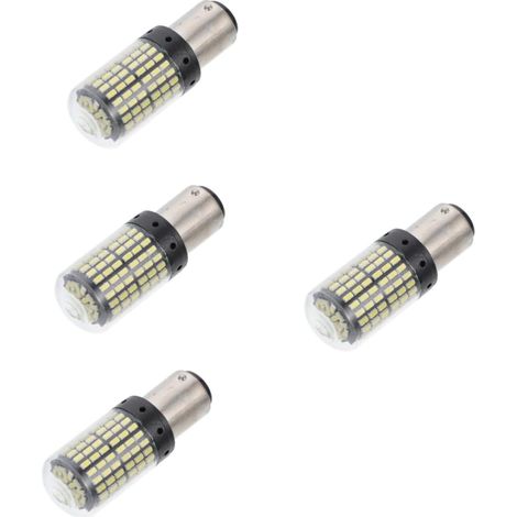Lot De 4 Ampoules Led Haute Performance 12-24 V Pour Voiture Clignotants Feux De Freinage Dissipateur Thermique En Aluminium Sans Erreur