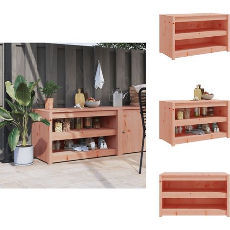 Armoire de cuisine d'extérieur 106x55x64 cm bois massif douglas - Meuble De Cuisine Extérieur - Armoire De Cuisine Extérieure - Cuisine D'été - Meuble En Bois - Douglas (1/5)