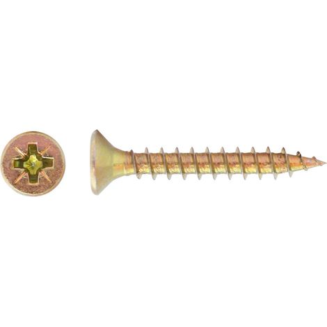 TORNILLO PARA MADERA GALVANIZADO AMARILLO 4,525MM - 5 KG - MF-510-4525 (1/3)