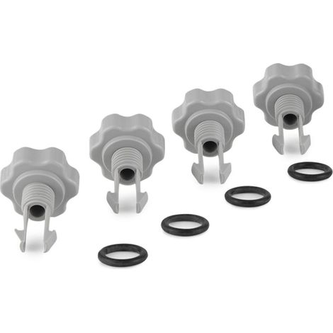 Kit valvola di sfiato dell'aria con O-ring per pompe filtro Intex 25002 (confezione da 4) (1/5)