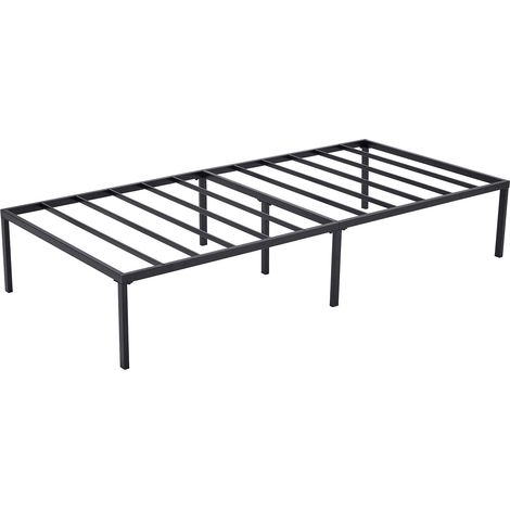 Metal Bed Frame w/ Heavy Duty Steel Slats Support and Underbed Storage Space FLORENCE SINGLE (1/5)
