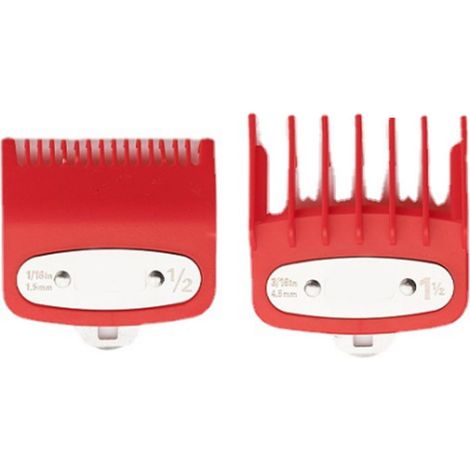 Guide de coupe à 2 tailles avec peigne pour tondeuse électrique sans fil, outil de coiffure professionnel.