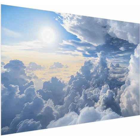 Poster – Symphonie des Lichts: Sonne und Wolken harmonieren in einem wunderschönen Himmel (1/4)