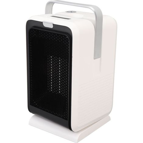Chauffage d'appoint portable 1000 W Chauffage rapide Bureau Petit et rafraîchissant Oscillant Électrique pour chambre à coucher Bureau Blanc Prise UE 220 V (1/5)