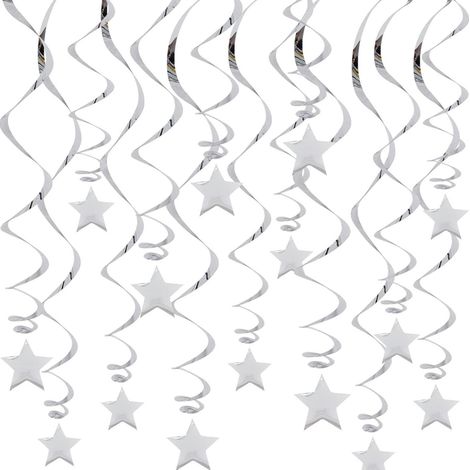 15 Stück Pentagramm-Spiralanhänger - Silber - 15 Stück Pentagramm-Spiralanhänger - Silber (1/5)