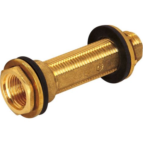 Flamco 1/2 Zoll IG-Wandscheibe, L=120mm Wandstärke 55-85mm, Verdrehschutz, SW17, M1393090