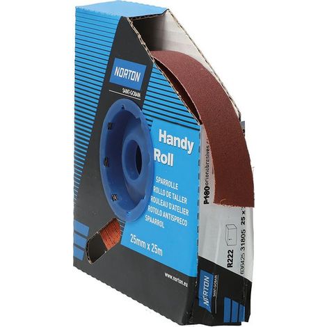 Rodillo abrasivo R222 25mmx25m P180