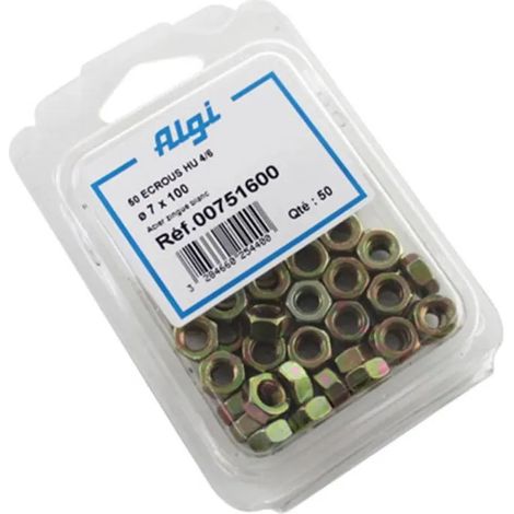 Sechskantmutter algi algi 6 pans diam 7 Packung 50 Stück