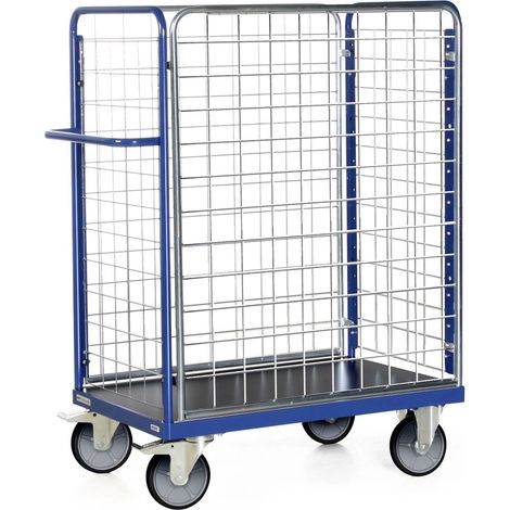 Bako Logistiksysteme Paketwagen F600 mit 4 Gitterwänden 1500mm hoch 1000x700mm