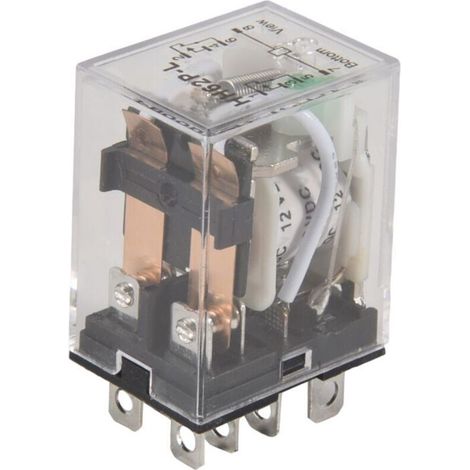 Bobina Relè Elettromagnetico DPDT 12V DC 10A 240V AC 28V DC JQX-13F2Z (1/4)