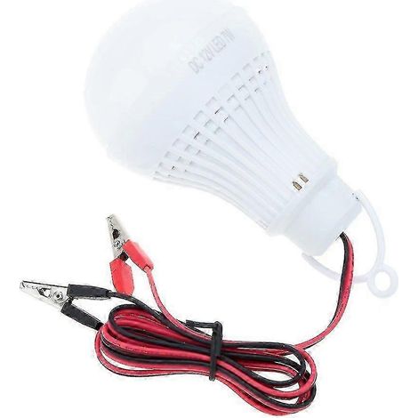 Ampoule LED 12 V 7 W blanche pour éclairage extérieur d'urgence, camping, randonnée et maison. (1/5)