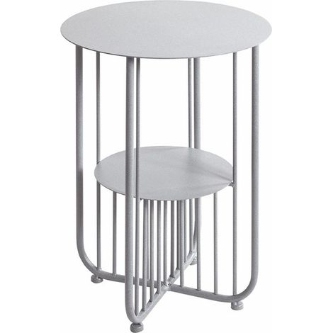 Table d'Appoint Design "Violetta" 49cm Gris (1/3)