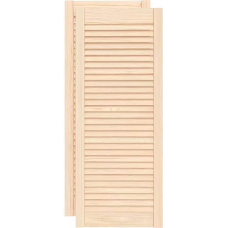 Maison Exclusive - Puerta de armario de lamas 2 uds madera de pin