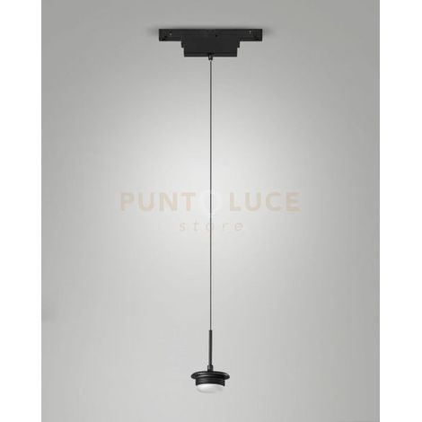 KIT SOSPENSIONE PER SISTEMA BINARIO 48V 8W CCT 2700/3000/4000K 750LM  NERO DIMMERABILE PUSH