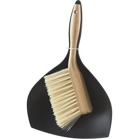 Ensemble Mini Pelle et Balayette, Petite Pelle Balayette , Petit Balai Ramasse Poussière,Noir,19x29.3CM (1/2)