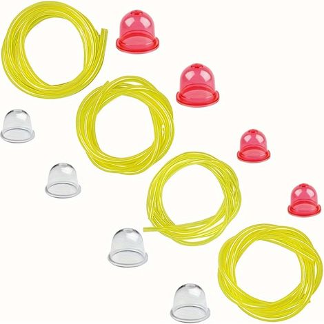 Couvercle transparent en caoutchouc pour carburateur de tondeuse et souffleuse à neige - Filtre à huile et tuyau de carburant universels pour petits moteurs-x