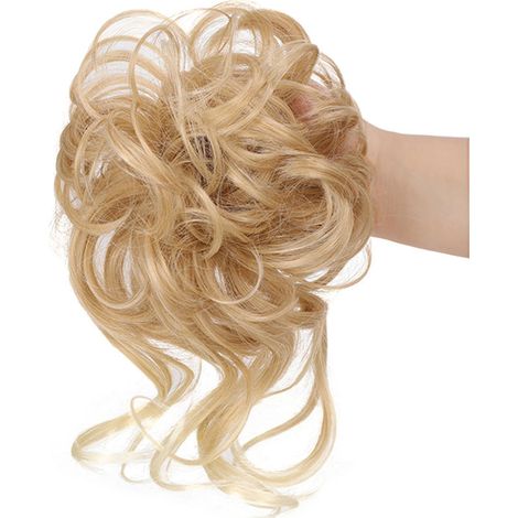 Lockige Damenperücke aus Echthaar, natürlich und voluminös, Haaraccessoires 27T613 (1/3)