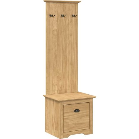 Maison Exclusive - Flurschrank BODO Honigbraun 50 x 40 x 156,7 cm