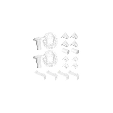 2 Ensembles Mecanisme Store Enrouleur, Accessoires pour Rideaux et Stores, Supports de Stores Enrouleurs, Fixation pour Store Enrouleur Ensemble de Accessoires pour Rideaux(Blanc)