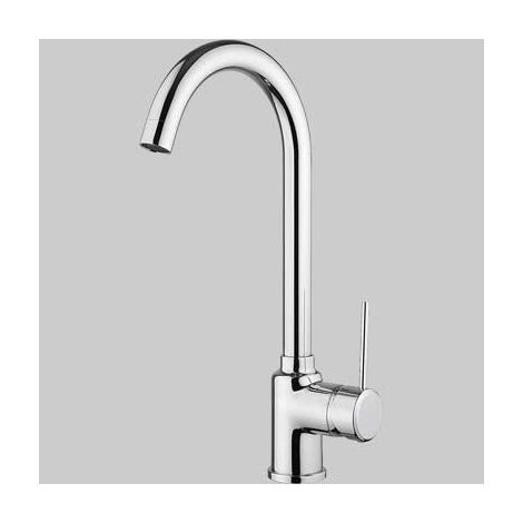 MONOCOMANDO LAVELLO CUCINA M4 CANNA ALTA GIREVOLE - Cromo