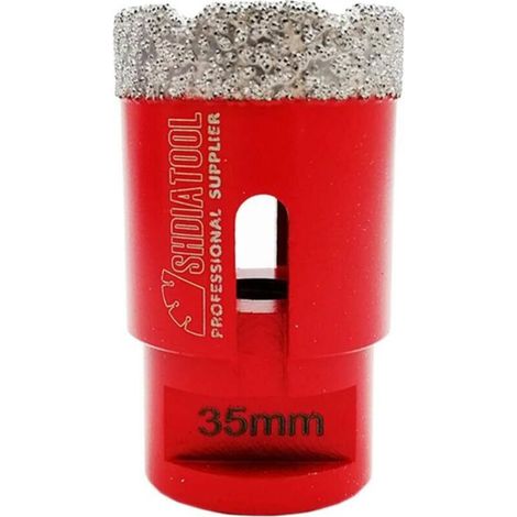 Ineasicer 35mm Diamond Core Drill Bits with M14 Thread for Dry Drilling in Porcelain, Tile, Granite, and Marble (1/5)