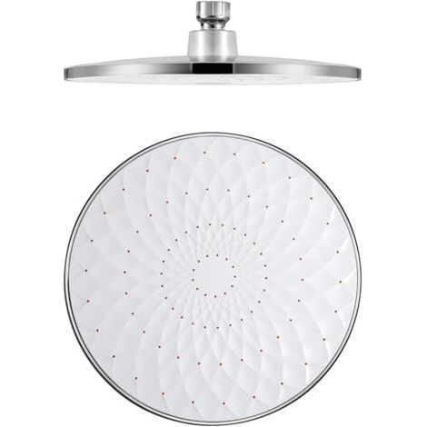 Ahlsen Duschkopf, runder, fester 9-Zoll-Duschkopf aus ABS, wassersparender Hochdruck-Regenduschkopf, G1/2"-Anschluss (1/5)