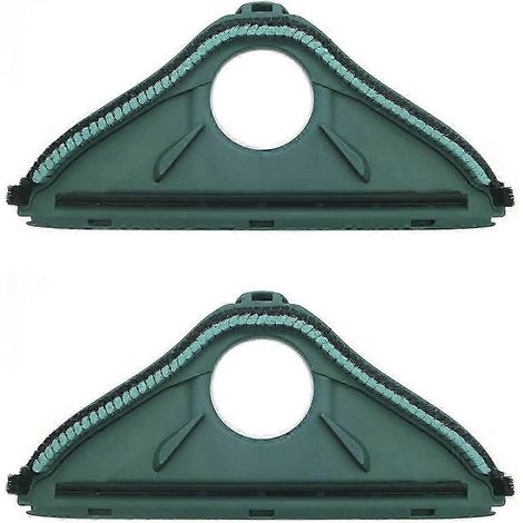 Base de brosse de rechange compatible avec les aspirateurs Kobold VK140 et VK150, lot de 2, en plastique vert. (1/5)