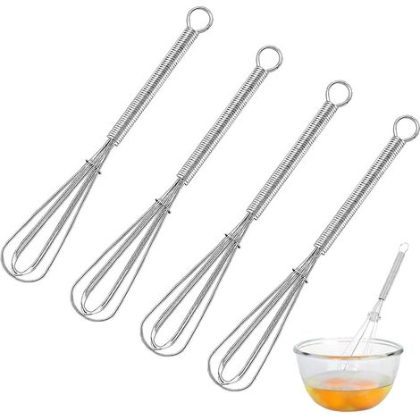 Sollbry 22 Pièces Fouet Cuisine Inox Professionnel,Batteur Manuel,Mousseur à œufs Fouet pour Mélanger,Remuer la Pâte,les Œufs,Fouetter,Mousser(23×187mm) (1/5)