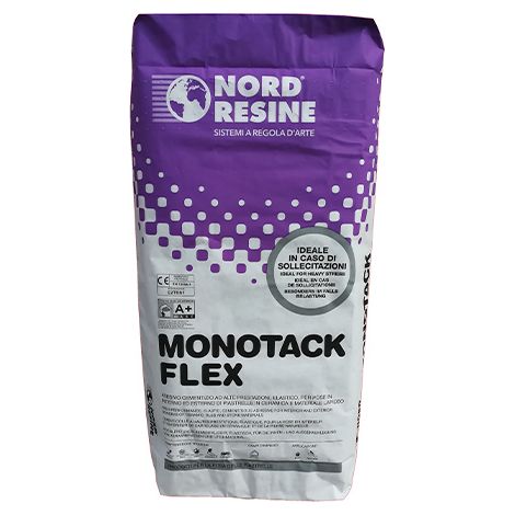 Monotack flex c2tes1 collante per interni e esterni grigio kg 25