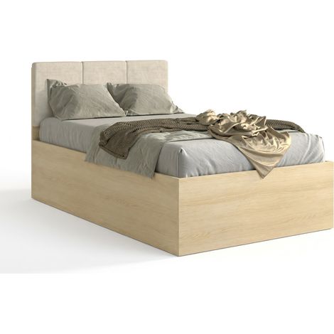 Cama Nolcala 113 , Individuales, 120x200, Aglomerado laminado, 125x205x105cm