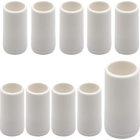White Stop Stoppers, 40 mm, Washers and Screws for Blinds and Roller Shutters - Buffer Stoppers - Plugs for Roller Shutter Protection (1/5)