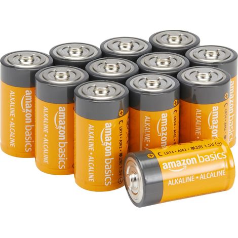 Lot de 12 Piles alcalines Type C Multi-Usage, 1,5 V, durée de Conservation de 5 Ans (1/5)
