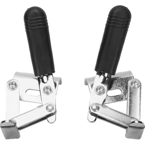 Frein d'urgence haute sensibilité pour fauteuil roulant, en métal nickelé - Paire de freins de sécurité (1/5)