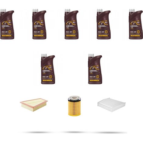 Kit tagliando 3 FILTRI e 7L OLIO compatibile con Mercedes Classe A (W176) A220 135kw dal 2014 (1/4)