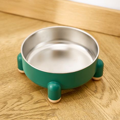 Ciotola per cani in acciaio inox, ciotola antiscivolo per gatti, ciotola alta per cani e gatti, anti-ribaltamento, facile da pulire, ciotola multifunzionale per cibo e acqua. (1/5)