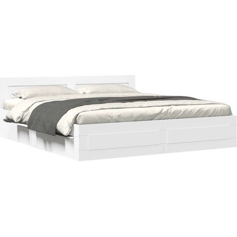 Maison Exclusive - Estructura de cama con cabecero sin colchón bl