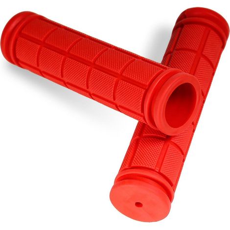 Fahrradgriffe 1 Paar, ergonomisch, rutschfest, weicher Gummi, 22mm Lenkergriffe rot (1/5)