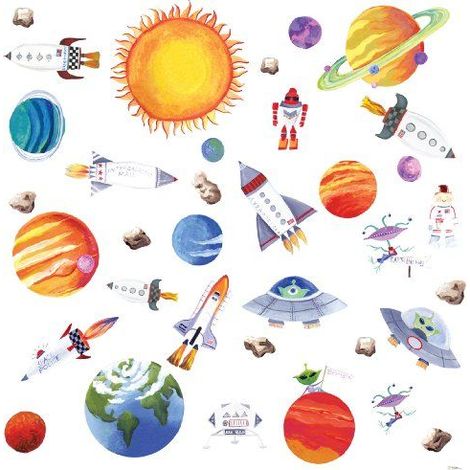 Stickers - Espace Extra-Atmosphérique - Hauteur 45,7 cm (1/5)