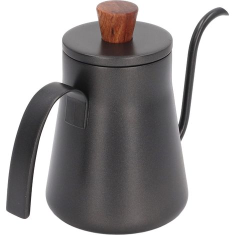 400-ml-Kaffeefilterkanne aus Edelstahl mit dünner Öffnung und Deckel (1/5)