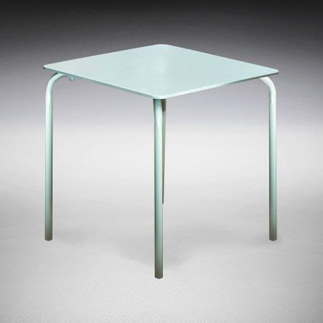 MESA JARDIN COMPAQ PLUS ACERO PINTADO BLANCO (1/3)
