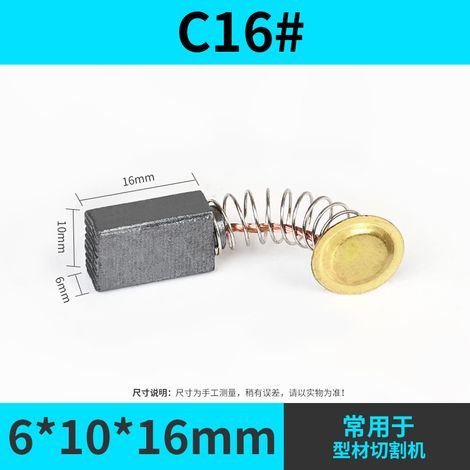 2 balais de charbon universels pour moteur, adaptés au remplacement et à la réparation d'outils électriques, notamment les scies circulaires, les meuleuses d'angle, etc. (1/5)