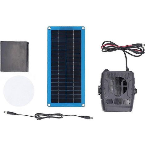Panneau chauffant solaire portable 30 W pour voiture, dégivrage hivernal, chauffage par ventilateur, chauffe-lit pour animaux domestiques, ventilation naturelle (1/5)