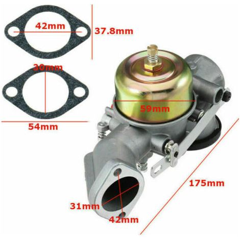 NALOOKAMIC Carburateur pour moteurs Briggs Stratton 491026/281707/491031 12cv (1/3)