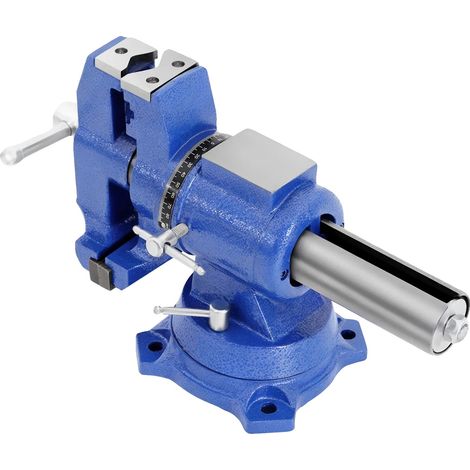 Étau, Heavy Duty, Rotation à 360°, bleu foncé (1/2)